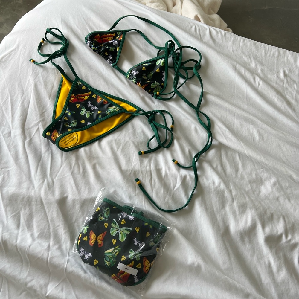 Small Green Butterfly Juliet Johnstone Bikini 🦋🪲